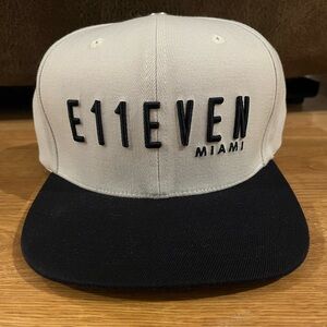 E11EVEN Miami Blue and White SnapBack Hat